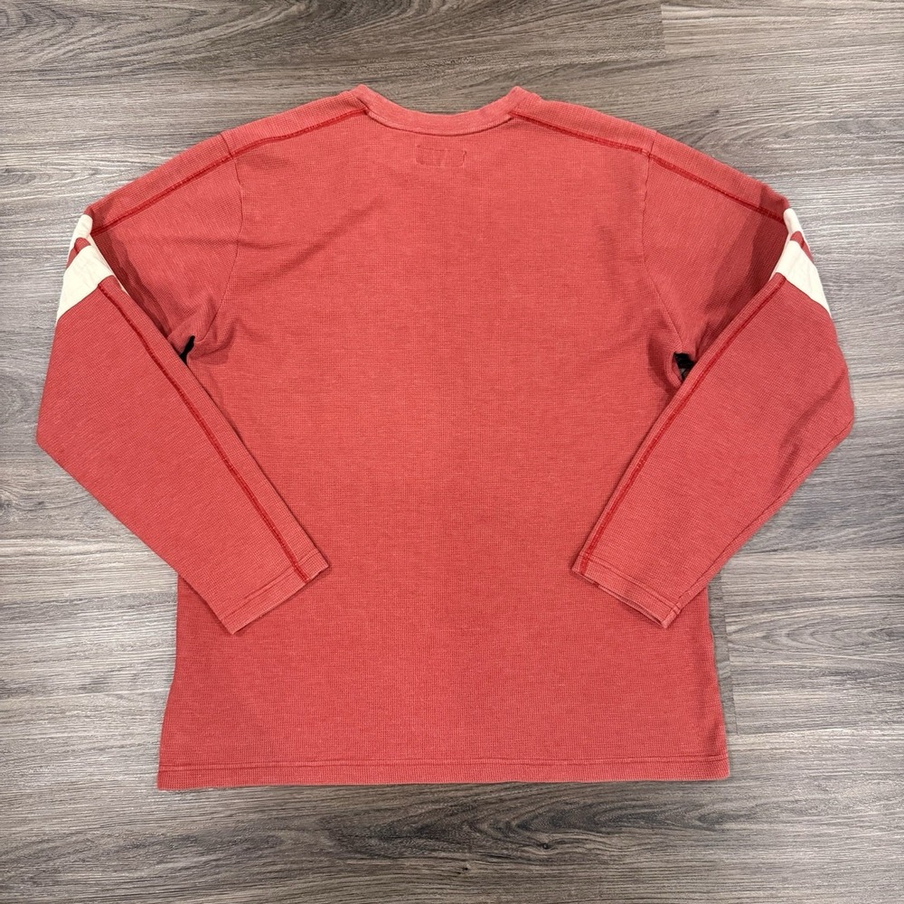 Nike Alabama Crimson Tide Long Sleeve Shirt Waffle Weave Thermal Red Tag Large - Picture 3 of 9